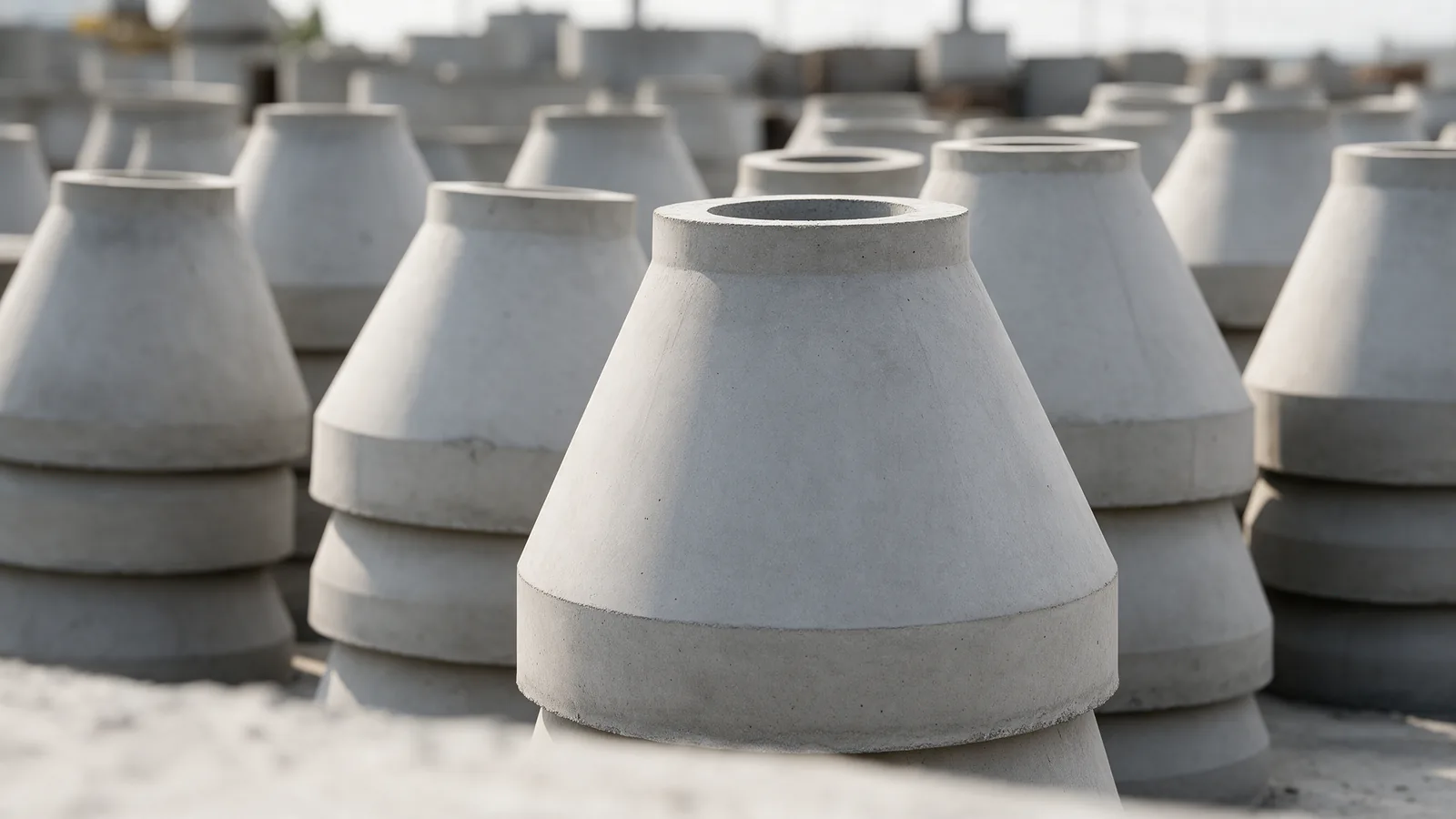 Conuri de reducție din beton pentru cămine de vizitare